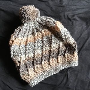 Hand crocheted stocking cap